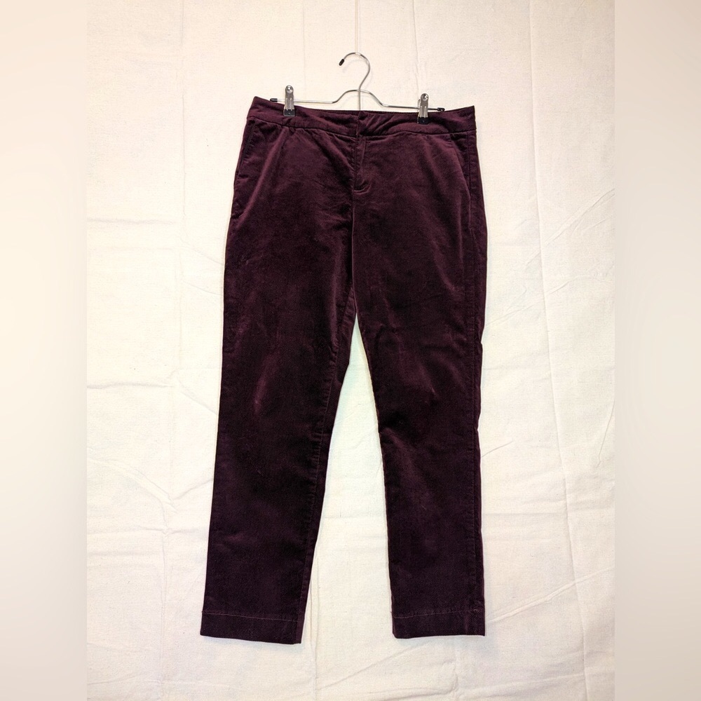 Kut from the Kloth Burgundy Corduroy Cropped Pants
